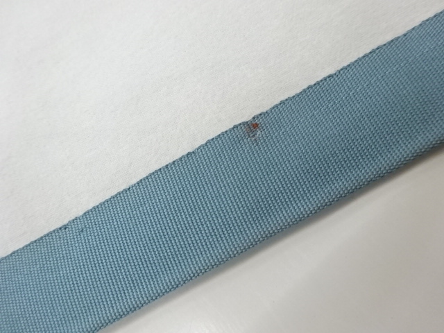  塩瀬金駒刺繍曲線に実模様名古屋帯